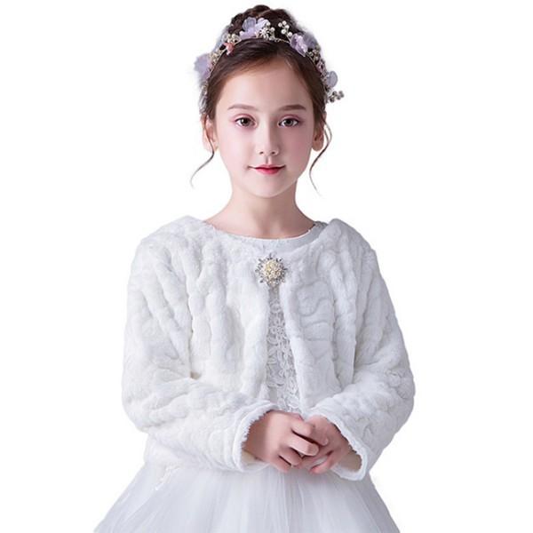 韓国子供服 発表会 子供服 フォーマル プードルファーボレロ ドレス ワンピースに合わせて