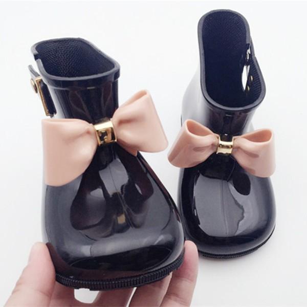 韓国子供服 長靴 キッズ 防寒 雨遊び ジュニア 女の子 男の子 おしゃれ レインブーツ 子供 蝶結び