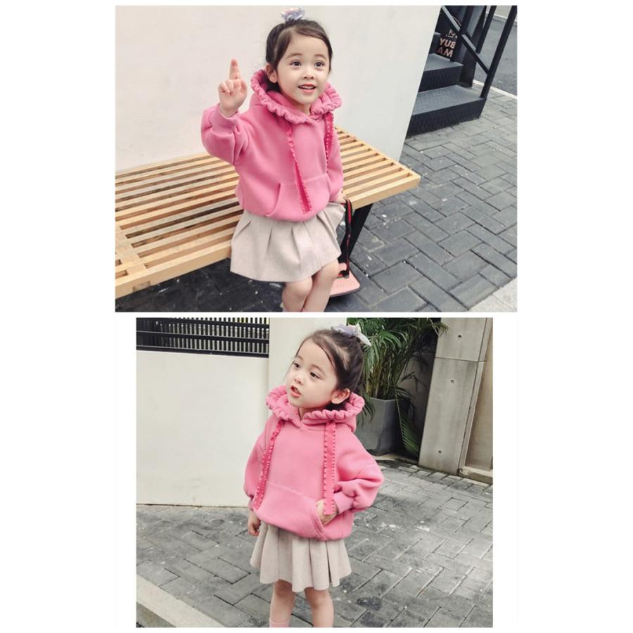 パーカー 女の子 韓国子供服 キッズ 90 130cm ジュニア 子供 こども 裏起毛仕様 長袖 子供服 秋冬 かわいい お出かけ 運動着 記念日 Ln1263 Encore 通販 Yahoo ショッピング