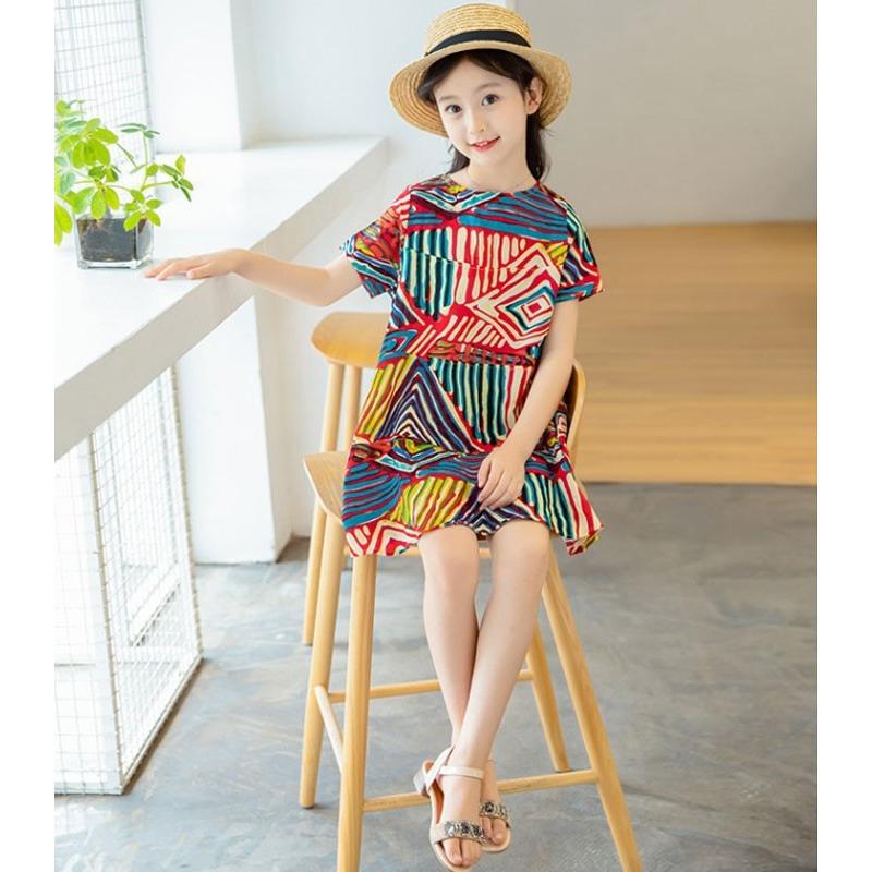 ワンピース 女の子 夏ワンピ キッズ 半袖ワンピース リゾートワンピ ボヘミアン 夏服 スウィート 可愛い 110 1 130 140 150 160cm Lxl06 Encore 通販 Yahoo ショッピング