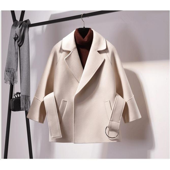 チェスターコート ラシャコート レディース ミニ丈コート ショート 秋冬 ベルト カジュアル オシャレ Vネックス アウター 大きいサイズ 長袖 着痩せ 通勤 Y2517 Encore 通販 Yahoo ショッピング