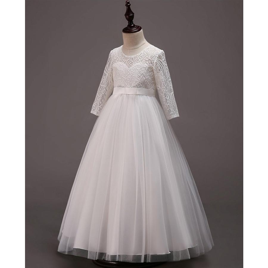 発表会 子供ドレス 女の子 フォーマルドレス 子どもドレス マキシドレス 長袖 レースドレス プリンセスドレス ワンピース チュールスカート 人気 可愛い 結婚式 Y Encore 通販 Yahoo ショッピング