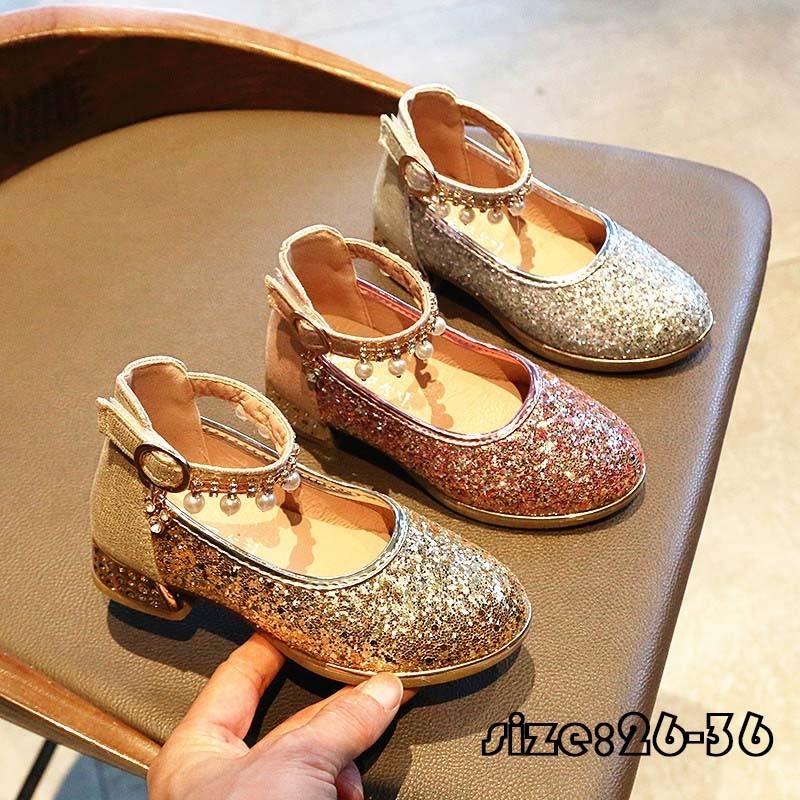 フォーマルシューズ フォーマル靴 子供靴 女の子用 プリンセスシューズ フォーマル ハイヒール パール付き きらきら 女児 可愛い コンクール ダンス公演 発表会 Y Encore 通販 Yahoo ショッピング