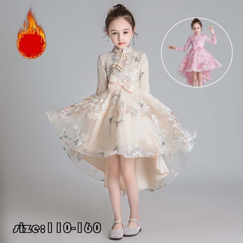 発表会 子供ドレス 女の子 チャイナドレス フォーマルドレス 裏起毛 春秋冬 子どもドレス 長袖 プリンセスドレス タキシード チュールスカート お姫様 結婚式 Y2523 Encore 通販 Yahoo ショッピング
