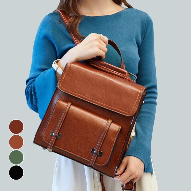 リュックサック レディース バックパック 合成皮革 レザーパック 大きめ 大容量 シンプル かわいい アウトドア カジュアル ファッション 旅行 通勤 通学 全4色 Y Encore 通販 Yahoo ショッピング