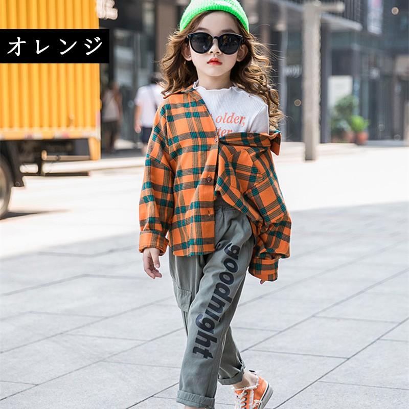 チェック柄シャツ コート シャツ 春秋 女の子 男の子 子供服 ロングコート カーディガン チェック柄 長袖 アウトドア ユニセックス おしゃれ お出かけ 可愛い Y2523 Encore 通販 Yahoo ショッピング