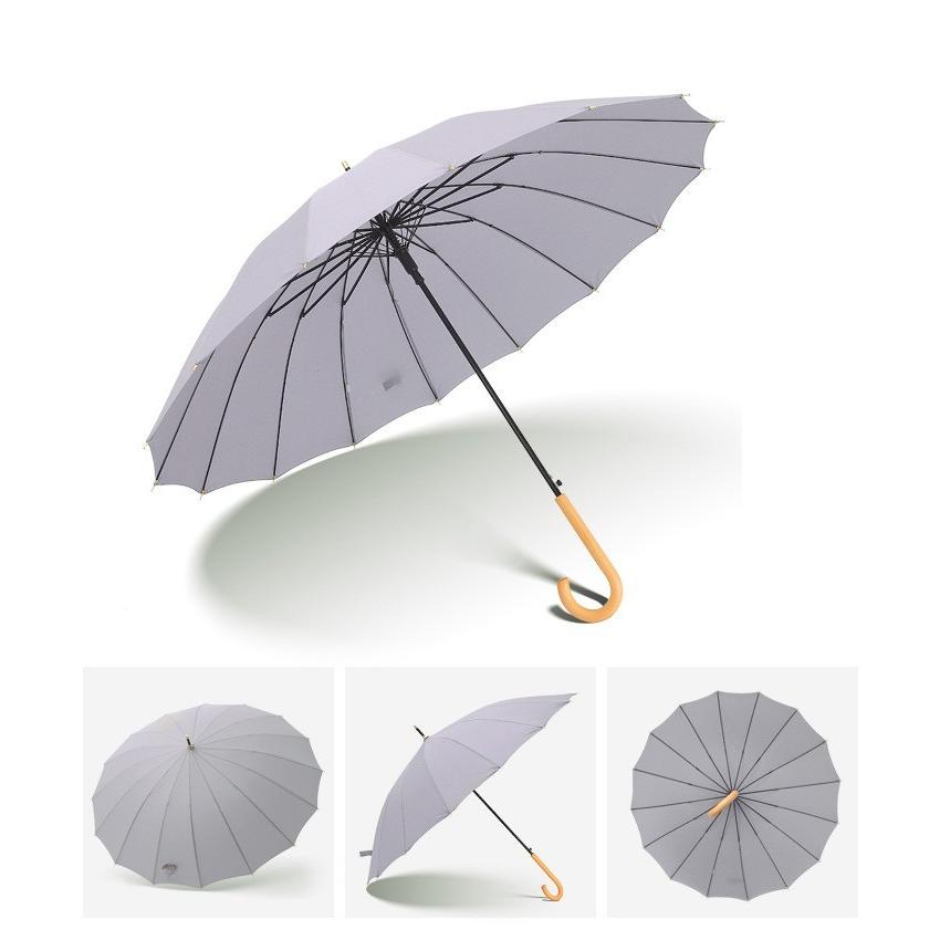 長傘 レディース メンズ 長柄 日傘 雨傘 晴雨兼用 ビッグサイズ Uvカット 紫外線対策 ボタン手動開閉式 大きい長傘 オシャレ 16本骨 おしゃれ かわいい きれいめ Y Encore 通販 Yahoo ショッピング