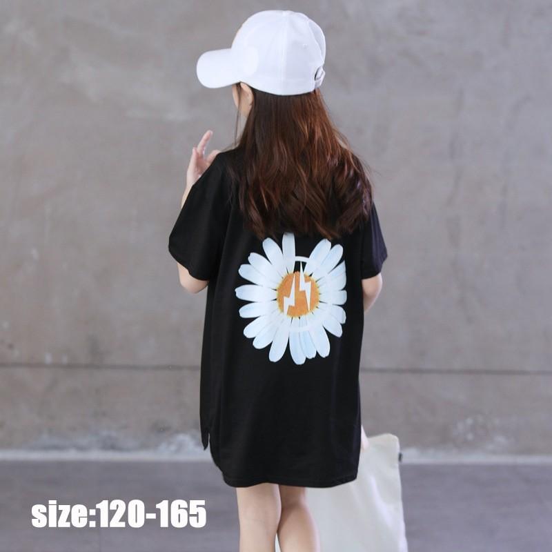 Tシャツ トップス 親子 お揃い ロング丈 韓国子供服 コットン 夏 プリント 女の子 半袖 おしゃれ ママ ゆったり カジュアル 可愛い ジュニア服 通学 入学式 Y Encore 通販 Yahoo ショッピング