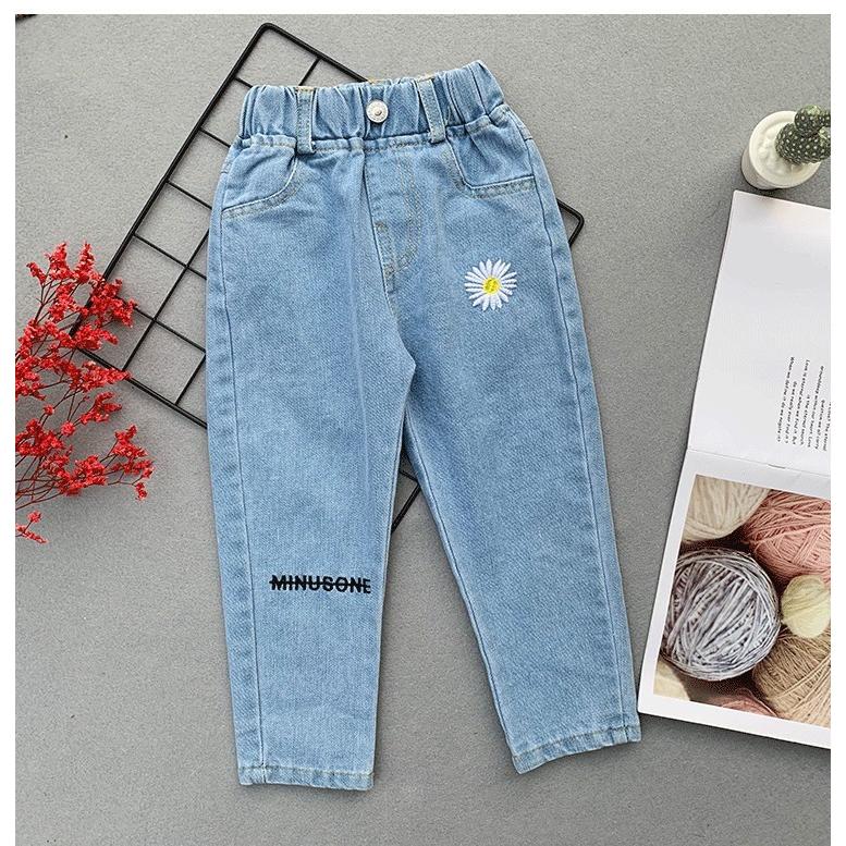 子供服 デニムパンツ 長ズボン 春秋 刺繍 女の子 ジーンズ ジーパン パンツ カジュアル ロングパンツ ボトムス キッズ ベビー 可愛い きれいめ 卒園式 入学式 Y Encore 通販 Yahoo ショッピング