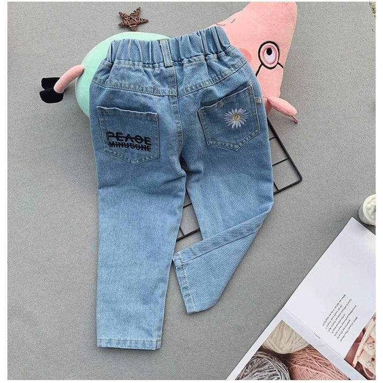 子供服 デニムパンツ 長ズボン 春秋 刺繍 女の子 ジーンズ ジーパン パンツ カジュアル ロングパンツ ボトムス キッズ ベビー 可愛い きれいめ 卒園式 入学式 Y Encore 通販 Yahoo ショッピング