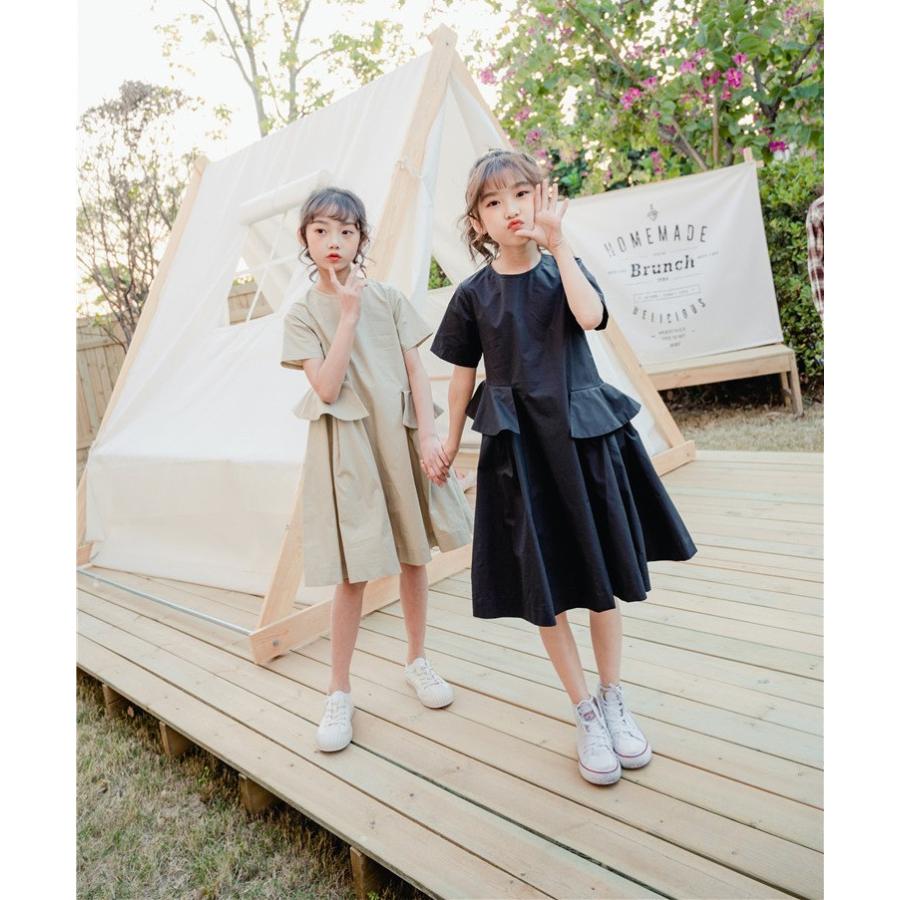 ワンピース 親子 お揃い ワンピース リゾート 韓国子供服 子供ドレス ロング丈 夏 半袖 女の子 おしゃれ 子ども服 カジュアル 可愛い ジュニア服 通学 入学式 Y Encore 通販 Yahoo ショッピング