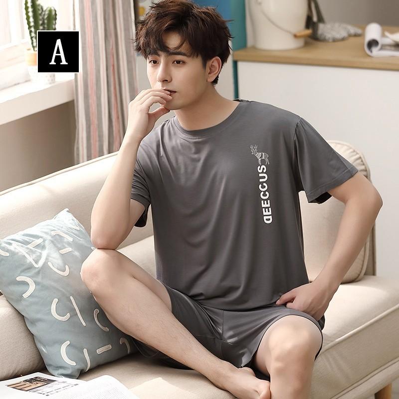 パジャマ メンズ 夏 セットアップ パジャマ モダール 半ズボン プリント 丸襟 半袖 薄手 男性用 大きいサイズ ナイトガウン 部屋着 カジュアル おしゃれ 寝巻き Y Encore 通販 Yahoo ショッピング