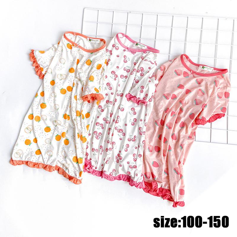 パジャマ ワンピース キッズ モダール ワンピース プリント 子供パジャマ 女の子 ベビー 夏 半袖 ルームウェア ワンピース 部屋着 可愛い 寝巻き ナイトウェア Y Encore 通販 Yahoo ショッピング