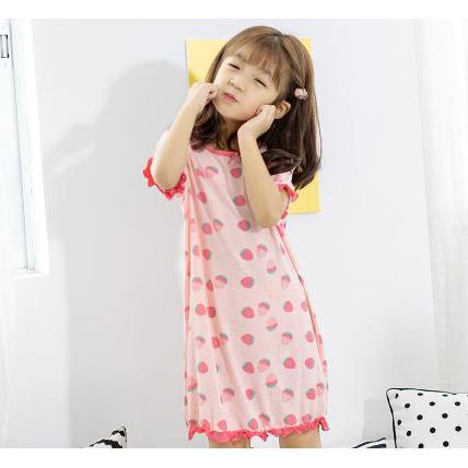 パジャマ ワンピース キッズ モダール ワンピース プリント 子供パジャマ 女の子 ベビー 夏 半袖 ルームウェア ワンピース 部屋着 可愛い 寝巻き ナイトウェア Y Encore 通販 Yahoo ショッピング