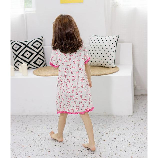 パジャマ ワンピース キッズ モダール ワンピース プリント 子供パジャマ 女の子 ベビー 夏 半袖 ルームウェア ワンピース 部屋着 可愛い 寝巻き ナイトウェア Y Encore 通販 Yahoo ショッピング