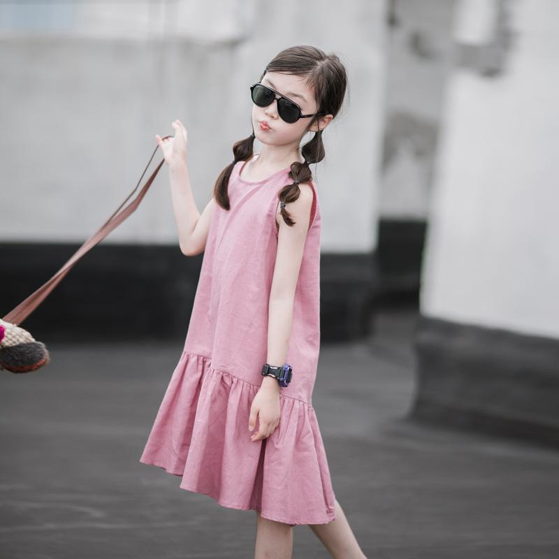 ワンピース 子供服 親子 お揃い ワンピース 子供ドレス 綿麻混 ロング丈 ノースリーブ 麻 リネン 女の子 リゾート 夏 ビーチ カジュアル 可愛い ジュニア服 Y Encore 通販 Yahoo ショッピング