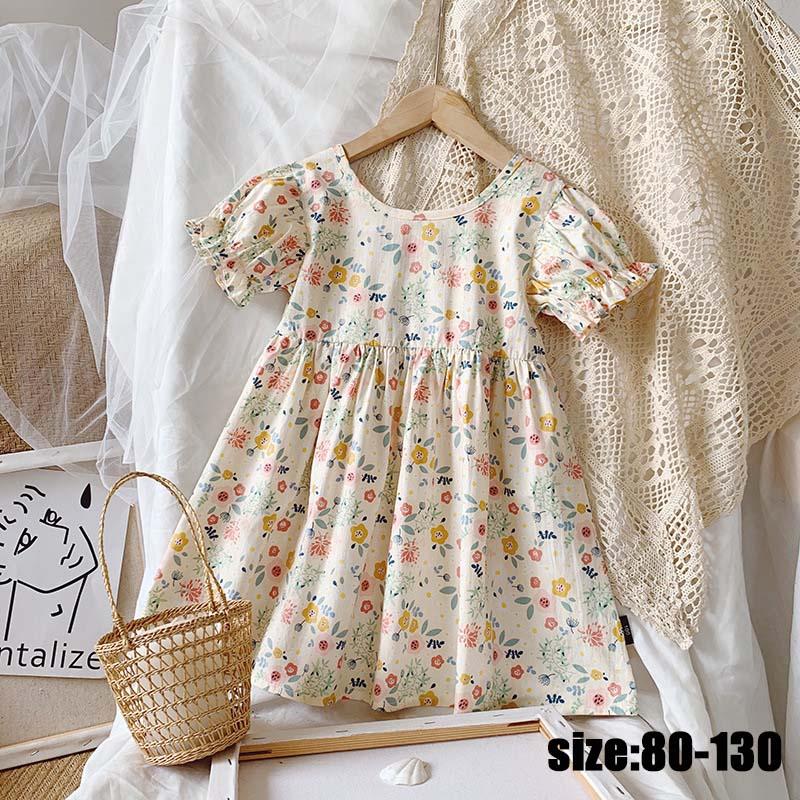 子供服 ワンピース 子供ドレス 花柄 プリント 半袖 Aライン フレアスカート 女の子 リゾート おしゃれ 子ども服 夏 ビーチ ベビー 可愛い ジュニア服 卒園式 Y Encore 通販 Yahoo ショッピング