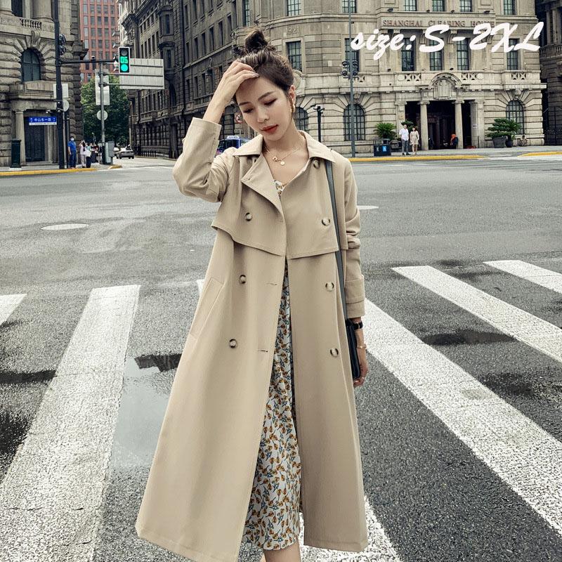 トレンチコート コート レディース ロング丈 ミモレ丈 春秋 長袖 カジュアル オシャレ アウター ゆったり ベルト 大きいサイズ 着痩せ きれいめ Ol 韓国風 通勤 Y Encore 通販 Yahoo ショッピング