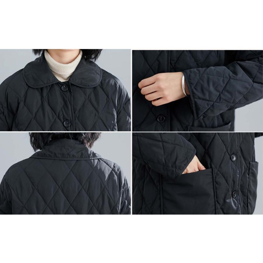 中綿コート レディース ロングコート 冬服 綿入れ 防寒着 暖かい 薄手 軽量 カジュアル オシャレ アウター ゆったり きれいめ 大きいサイズ ファー 長袖 通勤 Y Encore 通販 Yahoo ショッピング