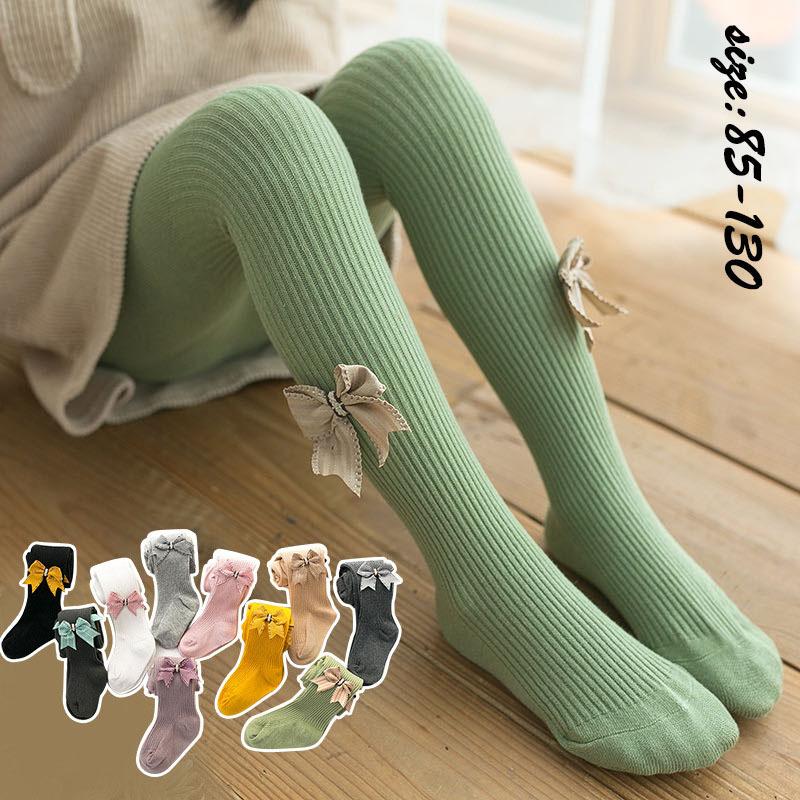 パンスト 靴下 インナーソックス ストレッチ 長ズボン 子供服 春秋 レギンス リボン 女の子 コットン カジュアル ベビー 女の子 可愛い きれいめ 入学式 Y Encore 通販 Yahoo ショッピング