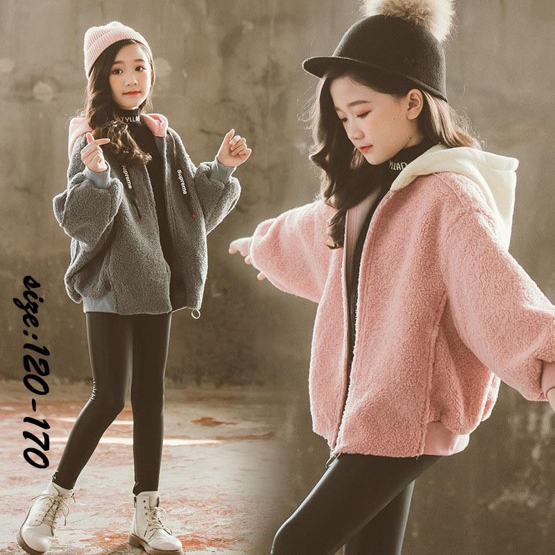 韓国子供服 コート アウター 冬服 女の子 長袖 裏起毛 あつたか パーカー 子供コート フード付き カーディガン アウトドア 厚手 防寒 カジュアル 可愛い Y Encore 通販 Yahoo ショッピング