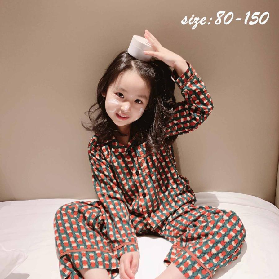 キッズ パジャマ 春秋 子供パジャマ ２点セット 女の子 男の子 ベビー 100 綿 プリント 薄手 長袖 ルームウェア 部屋着 男女兼用 セットアップ おしゃれ 可愛い Y Encore 通販 Yahoo ショッピング