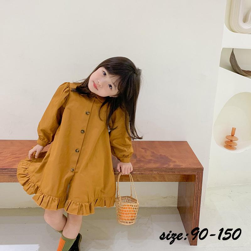 子供服 シャツワンピース 女の子 長袖 ワンピース フレアスカート リゾート おしゃれ 子ども服 キッズ 女児 春秋 シンプル ビーチ 可愛い ジュニア服 入学式 Y Encore 通販 Yahoo ショッピング