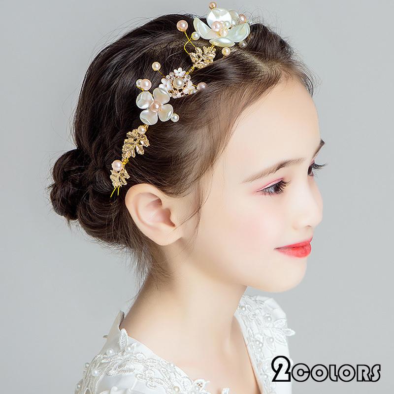 髪飾り 花 子供 発表会 子供ドレス アクセサリー 女の子 フォーマル カチューシャ 子供ヘッドドレス 花飾り パール 結婚式 ヘアアクセサリー 花嫁 入学式 成人式 Y Encore 通販 Yahoo ショッピング