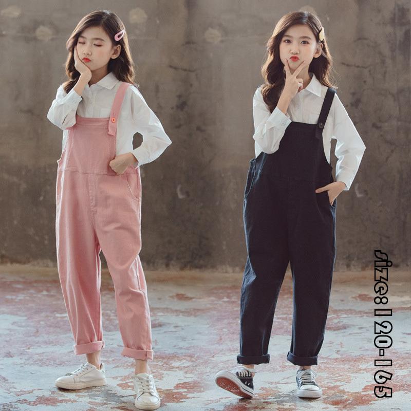 オーバーオール 子供服 春秋 長ズボン 100 綿 オールインワン ゆったり ハイウエスト カジュアルパンツ 女の子 可愛い きれいめ 卒園式 入学式 Y Encore 通販 Yahoo ショッピング