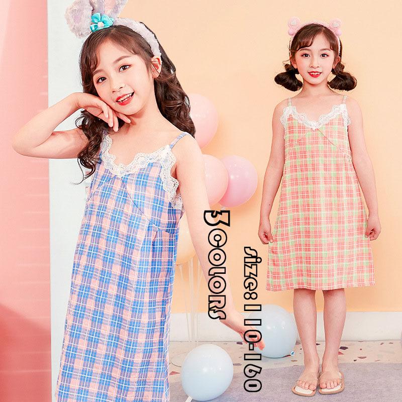 子供パジャマ ルームウェア ワンピース チェック柄 サロペット ノースリーブ キッズ パジャマ 夏 ワンピース 女の子 部屋着 ゆったり おしゃれ 可愛い 寝巻き Y Encore 通販 Yahoo ショッピング