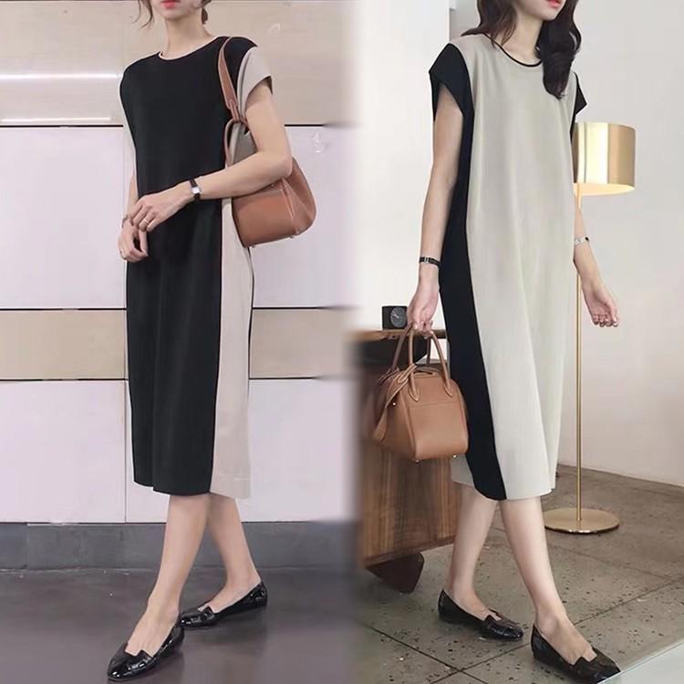 ワンピース レディース 上品 ワンピース 春夏 ニットワンピース スカート マキシワンピース 半袖 きれいめ 着痩せ 通勤 Ol 40代おしゃれ 配色 韓国風 Y4717 Encore 通販 Yahoo ショッピング