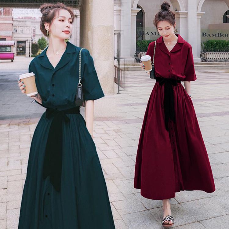 ワンピース レディース 上品 春夏 フランス式 マキシワンピース半袖 きれいめ ベルト付き シフォン Aライン 復古 体型カバー 着痩せ通勤ol 韓国風30代40代50代 Y4795 Encore 通販 Yahoo ショッピング