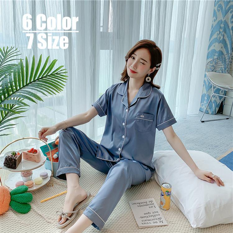 2点セット パジャマ ルームウェア レディース 春夏秋冬 半袖長ズボン ミルク糸パジャマ カーディガン 開襟 ルームウェア無地 部屋着 寝巻きランジェリー Y Encore 通販 Yahoo ショッピング