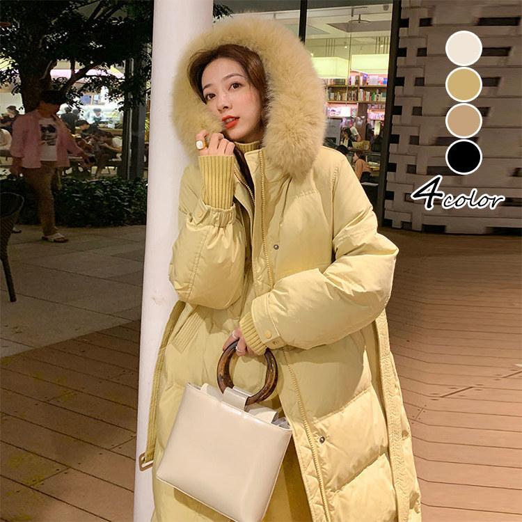 中綿コート レディース ダウンコート 綿入れ アウター 厚手 ロング丈 通勤 韓国風 ダウンジャケット ベルト付き修身 防風防寒大きい 暖かい 30代 40代 50代 Y Encore 通販 Yahoo ショッピング