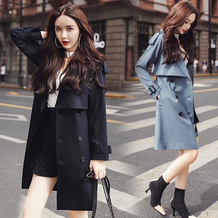 トレンチコート スプリングコート トレンチジャケット レディース きれいめ 春秋 40代 スプリング ベルト ダブルブレスト カジュアル 韓国風 通勤 オシャレ 2色 Y Encore 通販 Yahoo ショッピング