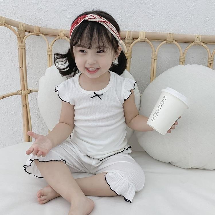 キッズ パジャマ 夏 半袖 フレア袖 女の子 子供服 可愛い お姫様 オシャレ ルームウェア ナイトウェア 部屋着 寝巻き セットアップ 2点セット 綿 パジャマ Y Encore 通販 Yahoo ショッピング