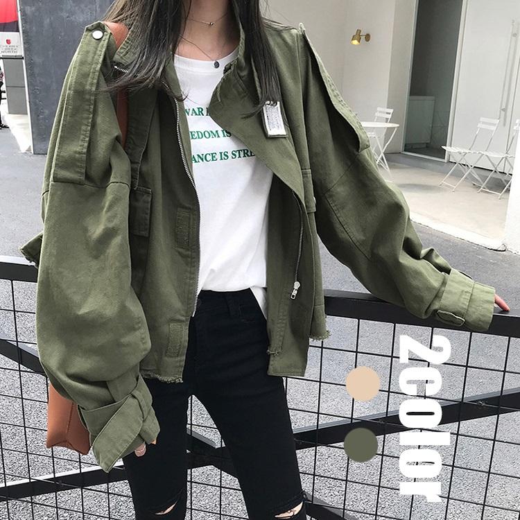 ジャケット コート レディース 春秋 長袖 40代 30代 50代 オシャレ ショート カジュアルジャケット 着痩せ 韓国風 通勤 立ち襟 ゆったり きれいめ 2色 Y Encore 通販 Yahoo ショッピング