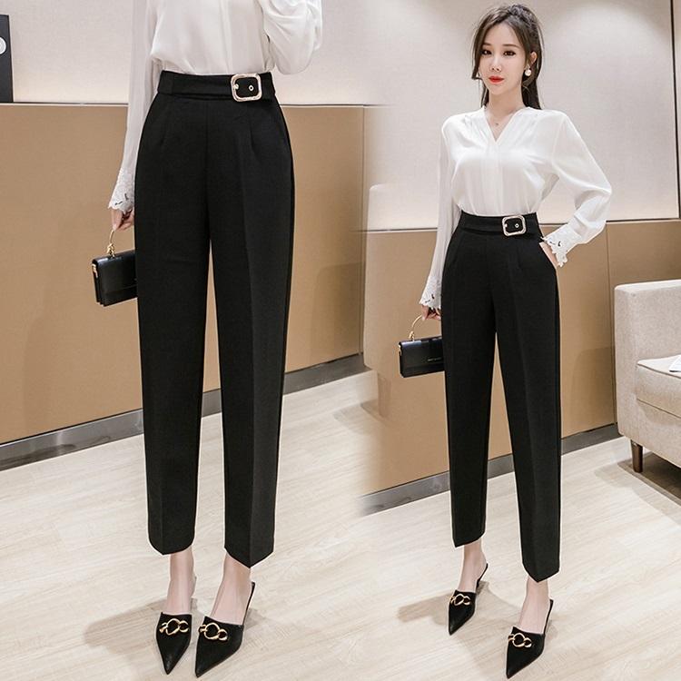 ハーレムパンツ レディース ズボン 春秋 40代 50代 韓国風 オシャレ ボトムス 就活 就職活動 ズボン きれいめ 通勤ズボン Ol カジュアルズボン ゆったり Y Encore 通販 Yahoo ショッピング