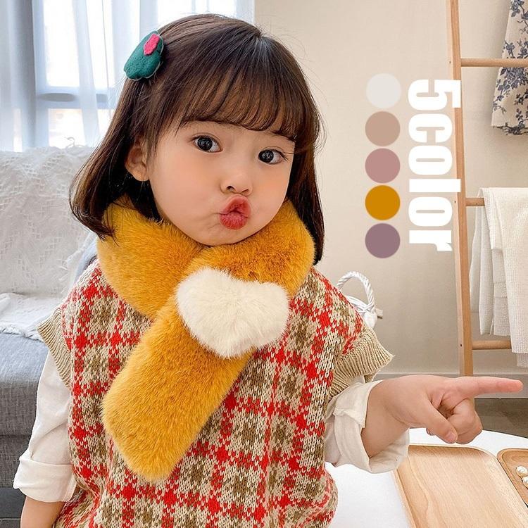 マフラー 子供マフラー キッズマフラー 子供用 キッズ 女の子 ガールズ 秋冬 フワフワ ハート柄 きれいめ 暖かい ウサギ 可愛い 柔らかい おしゃれ 5色 Y4913 Encore 通販 Yahoo ショッピング