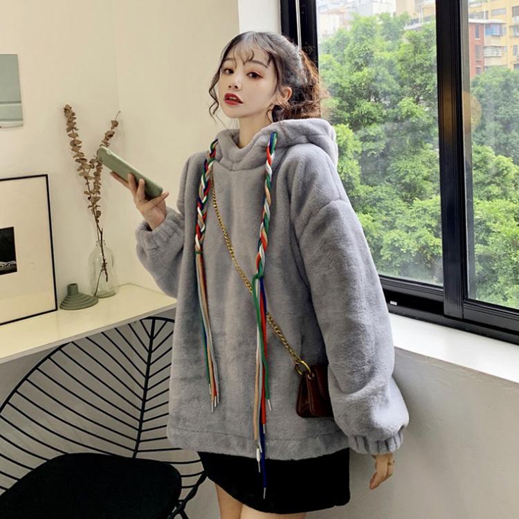 パーカー ムートンコート レデイース コート 冬 韓国風 可愛い コート オシャレ アウター きれいめ 帽付 防寒 裏起毛 ゆったり 厚手 暖かい フワフワ 3色 Y Encore 通販 Yahoo ショッピング