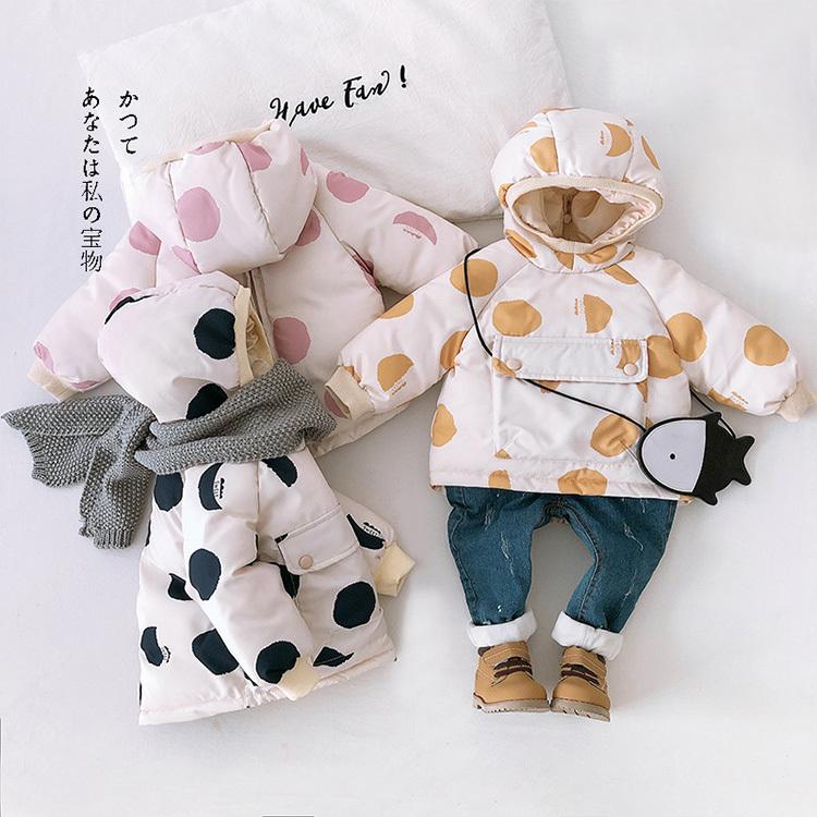 韓国子供服 中綿コート 冬服 女の子 男の子 キッズコート おしゃれ ドット 可愛い 綿入れ 上着 ダウン コットン アウター 暖かい 通学 厚手 防寒 長袖 Y4911 Encore 通販 Yahoo ショッピング