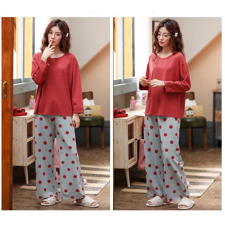 パジャマ レディース 秋冬 長袖 長ズボン 綿パジャマ ルームウェア 上下セット 可愛い 寝巻き 部屋着 セットアップ 防寒 ゆったり 安い 4色 Y4924 Encore 通販 Yahoo ショッピング