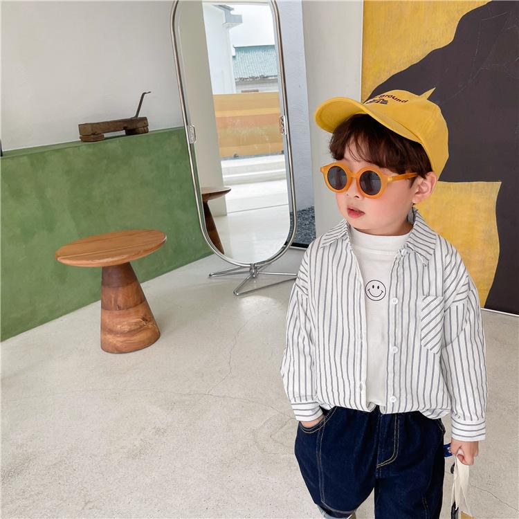 子供服 男の子 ブラウス 春夏 長袖 トップス オシャレ ストライプ カコイイ キッズ 綿 ブラウス ゆったり カジュアル きれいめ 卒業式 入学式 発表会 七五三 Y Encore 通販 Yahoo ショッピング