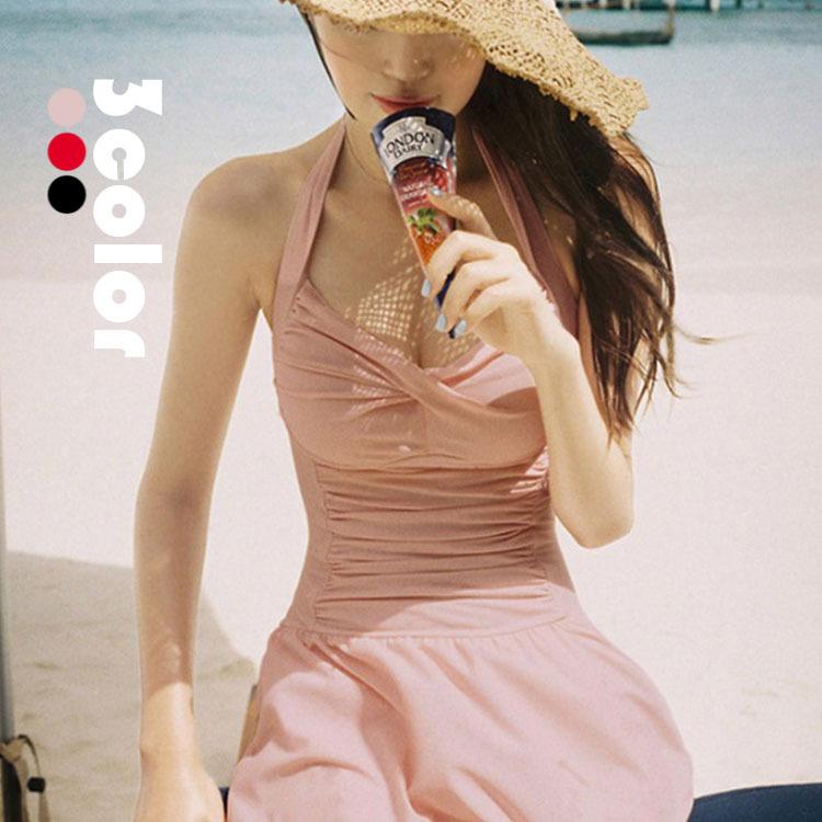 水着 体型カバー レディース ワンピース水着 水泳服 スイムウェア 水着ワンピース バストアップ ビキニ ビーチウェア レトロ お洒落 Y4922 Encore 通販 Yahoo ショッピング