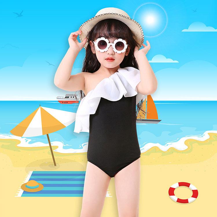 女の子 水着 キッズ水着 子供水着 ワンピース 夏 可愛い プール 海辺 ビーチ 温泉 日焼け防止 ドット 韓国風 お姫 女優水着 体型カバー Uvカット Y Encore 通販 Yahoo ショッピング