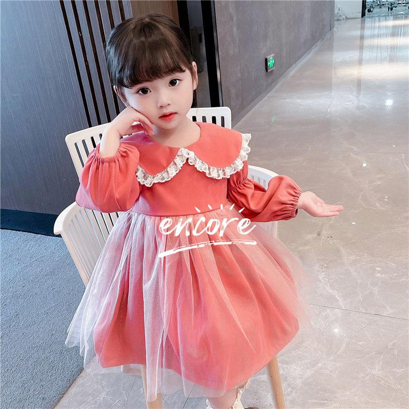 ドレス ワンピース 秋冬 厚手 長袖 女の子 可愛い ワンピース 子供服 お姫 ワンピース 結婚式 発表会 お洒落 キッズ きれいめ プリンセス 入学式 卒業式 Y Encore 通販 Yahoo ショッピング