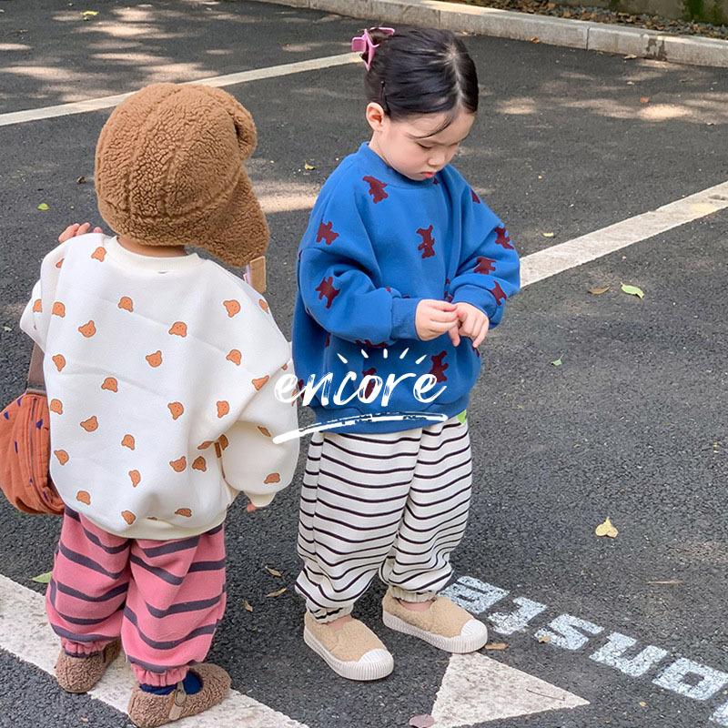 子供服 キッズ Tシャツ 長袖 ロングtシャツ 子ども服 秋冬 こども おしゃれ オシャレ くま柄 人気 可愛い 子供 女の子 男の子 2色 80 90 100 110 1 130 Y Encore 通販 Yahoo ショッピング