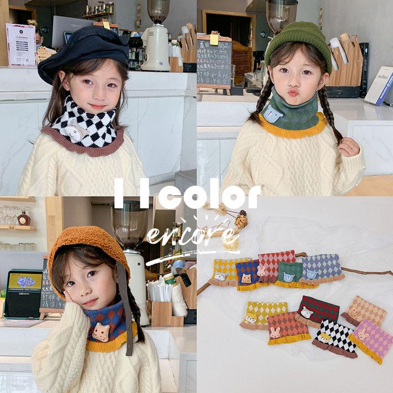 11色 ネックウォーマー 子供マフラー 女の子 男の子 秋冬 キッズマフラー 可愛い 訳あり 暖かい 子供 子供用 動物柄 ニット