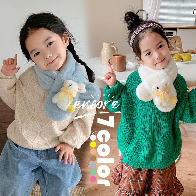 ネックウォーマー 子供マフラー 裏起毛 女の子 ウサギ 暖かい フワモコ 秋冬 キッズマフラー 子供用 可愛い 子供 ネックウォーマー 7色 Y Encore 通販 Yahoo ショッピング