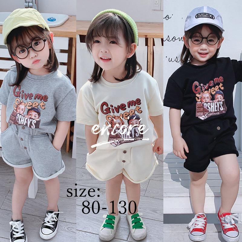 セットアップ キッズ 3色 Tシャツ おしゃれ ゆったり ハーフズボン ベビー 上下セット 入学式 半パンツ 半袖 卒業式 夏 女の子 子供服 男の子 綿 通学 Off Tシャツ